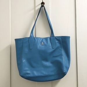 Blue Arbonne shoulder bag faux leather. Tote bag